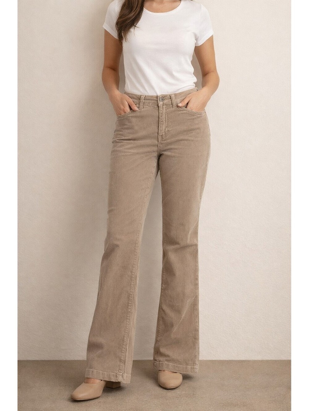 Jessica Simpson Woman's 10 Corduroy Bootcut Jeans Pants Beige Y2K  Rodeo Western